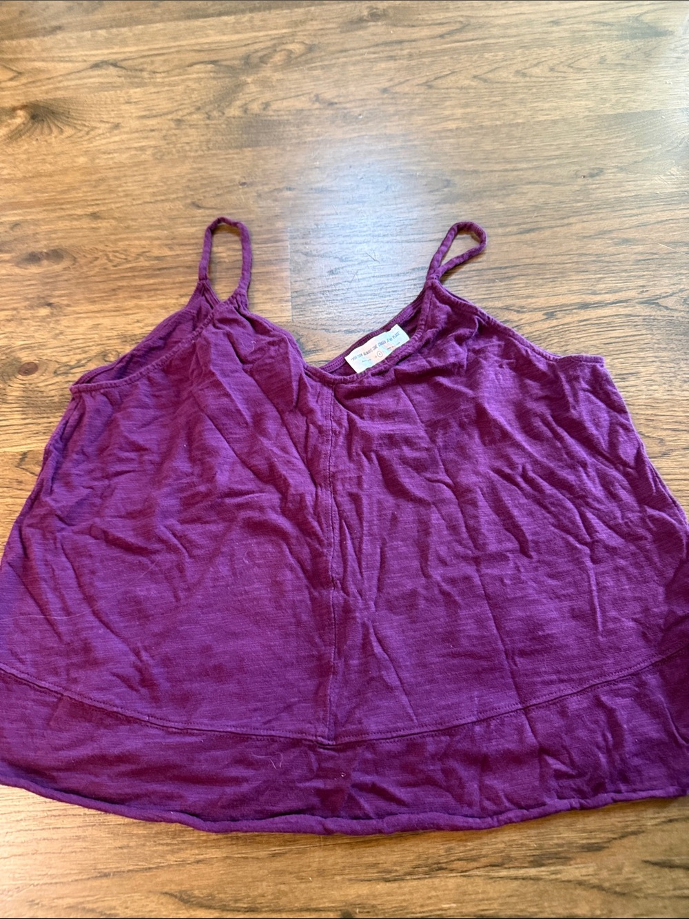 You can Always Come Crash at My Place Women's Plum Spaghetti-Strap Cami Size M